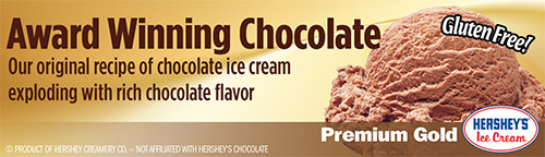 Award Winning Chocolate: Our original recipe of chocolate ice cream exploding with rich chocolate flavor!